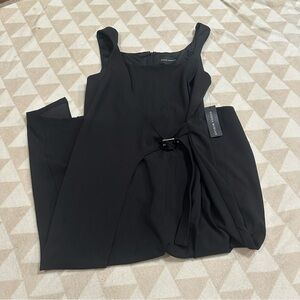 Angie by Donna Morgan black midi dress